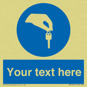 Custom Mandatory Keys Sign